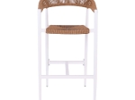 MADY ΣΚΑΜΠΟ BAR, ALU ΑΣΠΡΟ, ROPE WICKER ΦΥΣΙΚΟ