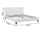 ΚΡΕΒΑΤΙ NEVIL PAKOWORLD ΔΙΠΛΟ 150X200 PU ΣΚΟΥΡΟ ΚΑΦΕ ΜΑΤ