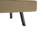 ΚΑΝΑΠΕΣ-ΚΡΕΒΑΤΙ TRAVIS PAKOWORLD 3ΘΕΣΙΟΣ ΜΕ ΥΦΑΣΜΑ ΜΠΕΖ 175X83X74ΕΚ