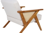 ΠΟΛΥΘΡΟΝΑ CLAUDIA PAKOWORLD ΥΦΑΣΜΑ ΜΠΕΖ-PE RATTAN-RUBBERWOOD ΦΥΣΙΚΟ