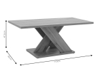 ΤΡΑΠΕΖΙ ΣΑΛΟΝΙΟΥ SOLANGE PAKOWORLD ΧΡΩΜΑ SONOMA 110X55X47.5ΕΚ