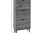 ΠΑΠΟΥΤΣΟΘΗΚΗ THELMA PAKOWORLD 12 ΖΕΥΓΩΝ SONOMA 60X23.8X131.6ΕΚ