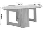 ΤΡΑΠΕΖΙ NADINE PAKOWORLD ΠΟΛΥΜΟΡΦΙΚΟ-ΕΠΕΚΤΕΙΝΟΜΕΝΟ WENGE 160X80X76.5ΕΚ