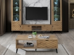 ΕΠΙΠΛΟ ΤΗΛΕΟΡΑΣΗΣ THELMA PAKOWORLD SONOMA ΜΕΛΑΜΙΝΗΣ 150X40X41.6ΕΚ