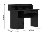 ΓΡΑΦΕΙΟ ΕΡΓΑΣΙΑΣ WORKIE PAKOWORLD ZEBRANO MDF 120X60X95.5ΕΚ