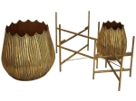 ΚΑΣΠΩ ARTELIBRE ΧΡΥΣΟ ΜΕΤΑΛΛΟ 43X43X48.5CM ΣΕΤ 2ΤΜΧ