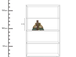 ΒΙΒΛΙΟΣΤΑΤΗΣ ARTELIBRE ΛΕΟΠΑΡΔΑΛΗ ΧΡΥΣΟ POLYRESIN 24X10.5X20CM ΣΕΤ 2ΤΜΧ