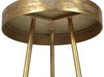 ΤΡΑΠΕΖΑΚΙ ARTELIBRE ΧΡΥΣΟ ΜΕΤΑΛΛΟ 38.5X38.5X88CM