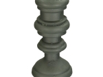 ΚΗΡΟΠΗΓΙΟ ARTELIBRE ΓΚΡΙ POLYRESIN 13.5X13.5X41CM
