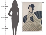 ΔΙΑΚΟΣΜΗΤΙΚΟ ΤΟΙΧΟΥ ΚΡΕΜΑΣΤΟ ARTELIBRE JAPANDI ΜΠΕΖ POLYESTER 105X136CM