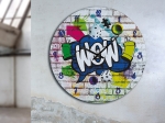 ΡΟΛΟΙ ΤΟΙΧΟΥ ARTELIBRE 'WOW' ΜΕ ΓΚΡΑΦΙΤΙ ΠΟΛΥΧΡΩΜΟ MDF Φ33.8X2CM