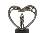 ΓΛΥΠΤΟ ΚΑΡΔΙΑ 'LOVE TREE' ΖΕΥΓΑΡΙ ΜΟΤΙΒΟ ΠΟΛΥΡΕΖΙΝΗ ΜΠΡΟΝΖΕ 8X32X31.5CM