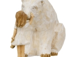 ΦΙΓΟΥΡΑ BEAR CHILD "ANIMAL LOVER" CHILD MOTIF ΠΟΛΥΡΕΖΙΝΗ ECRU PU 20X10X11.5CM
