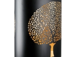 ΦΑΝΑΡΙ ΚΑΤΑΙΓΙΔΑΣ CYLINDRICAL "SOLITARY TREE" ΔΕΝΤΡΟ MOTIF ΜΕΤΑΛΛΟ ΜΑΥΡΟ ΧΡΥΣΟ PU 4 17X12X20CM