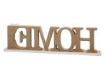 LETTERING "HOME" ΞΥΛΟ ECRU PU 4 47X7.5X12.5CM