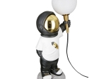 ΤΡΑΠΕΖΙ ΛΑΜΠΑ (LED) ASTRONAUT "APOLLO" ΠΟΛΥΡΕΖΙΝΗ ΛΕΥΚΟ PU 15.5X21.5X46.5CM