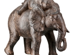  FIGURE ELEPHANT SYNTHETIC RESIN BROWN 2 ASSORTED 18X10X20CM 18X10X20CM