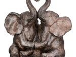  FIGURE ELEPHANT SYNTHETIC RESIN BROWN 18X18X12CM 18X18X12CM
