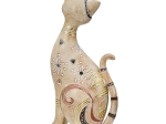  FIGURE CAT SYNTHETIC RESIN ΑΝΟΙΧΤΟ ΚΑΦΕ 11X10X23CM 11X10X23CM