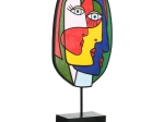  SCULPTURE FACE MOTIF ΣΥΝΘΕΤΙΚΗ ΡΗΤΙΝΗ ΠΟΛΥΧΡΩΜΗ 2 ΠΟΙΚΙΛΙΑ 20X7X35CM 20X7X35CM