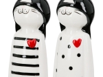  FIGURE CAT PORCELAIN WHITE 2 ASSORTED 6X5X12CM 6X5X12CM