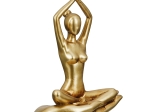  FIGURE YOGA MOTIF ΣΥΝΘΕΤΙΚΗ ΡΗΤΙΝΗ ΧΡΥΣΟΥ ΧΡΥΣΟΥ ΠΟΙΚΙΛΙΑ 3 ΦΟΡΕΣ 16X8X21CM 16X8X21CM