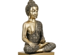  FIGURE BUDDHA SYNTHETIC RESIN ΧΡΥΣΟΧΡΩΜΟ 12X8X22CM 12X8X22CM