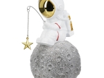 FIGURE ASTRONAUT SYNTHETIC RESIN GREY WHITE 2 ASSORTED 10X14X18CM 10X14X18CM