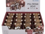 ΔΙΑΚΟΣΜΗΤΙΚΟ ΑΡΚΟΥΔΑΚΙ 'I LOVE YOU' ΚΑΦΕ POLYRESIN 6X6.5CM ΣΕ 2 ΣΧΕΔΙΑ