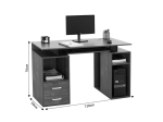 ΓΡΑΦΕΙΟ ΥΠΟΛΟΓΙΣΤΗ LIBERION PAKOWORLD ΓΚΡΙ-OAK 120X55X76ΕΚ