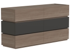 ΣΥΡΤΑΡΙΕΡΑ SONLEN PAKOWORLD MDF ΣΕ ΑΝΘΡΑΚΙ-SONOMA ΑΠΟΧΡΩΣΗ 120X40X72ΕΚ