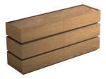 ΣΥΡΤΑΡΙΕΡΑ SONLEN PAKOWORLD MDF ΣΕ OAK ΑΠΟΧΡΩΣΗ 120X40X72ΕΚ