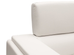 ΚΑΝΑΠΕΣ SHEA PAKOWORLD 2ΘΕΣΙΟΣ PU IVORY-INOX 158X80X87ΕΚ