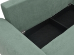 KΑΝΑΠΕΣ ΚΡΕΒΑΤΙ ΤΡΙΘΕΣΙΟΣ ΑΝΑΣΤΡΕΨΙΜΟΣ SETTEE PAKOWORLD ΥΦΑΣΜΑ ΜΕ ΑΠΟΘΗΚΕΥΤΙΚΟ ΧΩΡΟ ΣΕ ΜΕΝΤΑ ΑΠΟΧΡΩΣΗ 286X204X93ΕΚ