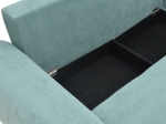 KΑΝΑΠΕΣ ΚΡΕΒΑΤΙ ΤΡΙΘΕΣΙΟΣ ΑΝΑΣΤΡΕΨΙΜΟΣ SETTEE PAKOWORLD ΥΦΑΣΜΑ ΜΕ ΑΠΟΘΗΚΕΥΤΙΚΟ ΧΩΡΟ ΣΕ ΣΙΕΛ ΑΠΟΧΡΩΣΗ 286X204X93ΕΚ