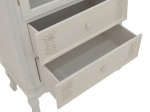 ΒΙΤΡΙΝΑ PAZLEN INART MDF ΣΕ ΛΕΥΚΗ ΑΝΤΙΚΕ ΑΠΟΧΡΩΣΗ 74.5X39X190ΕΚ