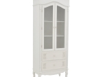 ΒΙΤΡΙΝΑ PAZLEN INART MDF ΣΕ ΛΕΥΚΗ ΑΝΤΙΚΕ ΑΠΟΧΡΩΣΗ 74.5X39X190ΕΚ