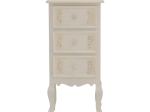ΚΟΜΟΔΙΝΟ PAZLEN INART MDF ΣΕ ΛΕΥΚΗ ΑΝΤΙΚΕ ΑΠΟΧΡΩΣΗ 40X34.5X82ΕΚ