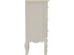 ΚΟΜΟΔΙΝΟ PAZLEN INART MDF ΣΕ ΛΕΥΚΗ ΑΝΤΙΚΕ ΑΠΟΧΡΩΣΗ 40X34.5X82ΕΚ