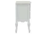 ΚΟΜΟΔΙΝΟ PAZLEN INART MDF ΣΕ ΛΕΥΚΗ ΑΝΤΙΚΕ ΑΠΟΧΡΩΣΗ 40X45X65ΕΚ
