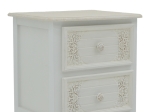 ΚΟΜΟΔΙΝΟ PAZLEN INART MDF ΣΕ ΛΕΥΚΗ ΑΝΤΙΚΕ ΑΠΟΧΡΩΣΗ 40X45X65ΕΚ