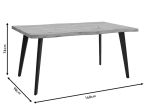 ΤΡΑΠΕΖΙ VELTO PAKOWORLD MDF SONOMA 160X90X76ΕΚ