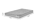 ΣΤΡΩΜΑ KLAUDIA PAKOWORLD CONTINUOUS SPRING ΜΟΝΗΣ ΟΨΗΣ 17-18CM 120X200ΕΚ