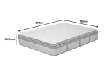ΣΤΡΩΜΑ UTOPIA PAKOWORLD POCKET SPRING ΜΕ ALOE VERA ΚΑΙ ΑΝΩΣΤΡΩΜΑ 30-32CM 150X200ΕΚ