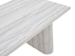 ΤΡΑΠΕΖΙ LOOZIR PAKOWORLD MDF ΣΕ ΑΠΟΧΡΩΣΗ ΛΕΥΚΟ ΜΑΡΜΑΡΟΥ 180X90X75ΕΚ