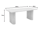 ΤΡΑΠΕΖΙ LOOZIR PAKOWORLD MDF ΣΕ ΑΠΟΧΡΩΣΗ ΛΕΥΚΟ ΜΑΡΜΑΡΟΥ 180X90X75ΕΚ