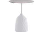 ΒΟΗΘΗΤΙΚΟ ΤΡΑΠΕΖΙ KOUSIEN INART ΛΕΥΚΟ SINTERED STONE Φ50X60ΕΚ