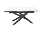 ΤΡΑΠΕΖΙ ROGEMI PAKOWORLD ΓΚΡΙ MDF-ΜΑΥΡΟ ΜΕΤΑΛΛΟ 160-200X90X75ΕΚ