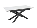 ΤΡΑΠΕΖΙ ROGEMI PAKOWORLD ΓΚΡΙ MDF-ΜΑΥΡΟ ΜΕΤΑΛΛΟ 160-200X90X75ΕΚ