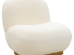 ΠΟΛΥΘΡΟΝΑ ROSALIE PAKOWORLD ΥΦΑΣΜΑ ΜΠΟΥΚΛΕ CREAM-ΧΡΥΣΟ 85X82X77ΕΚ